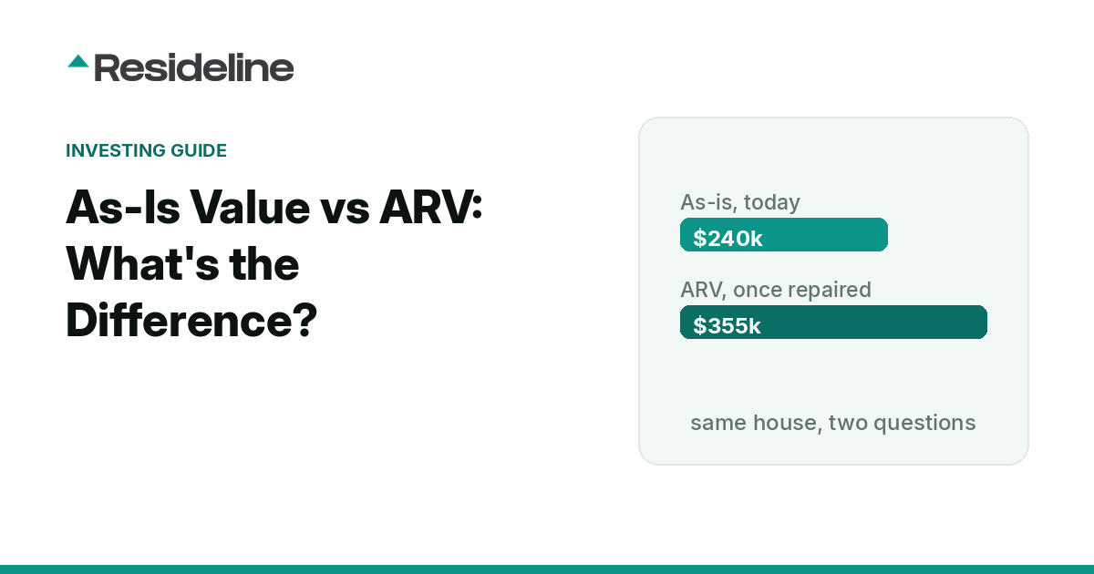 As-Is Value vs ARV: What's the Difference?